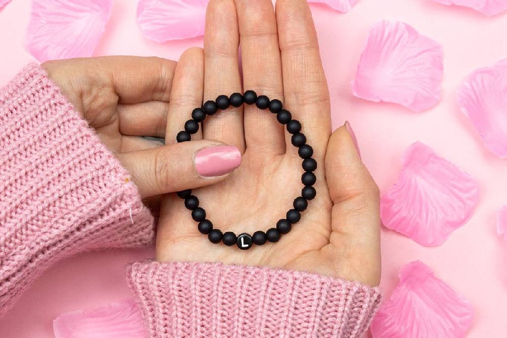 Sadingo Partnerarmband mit Buchstaben und Achat Perlen Clearance-Verkauf
