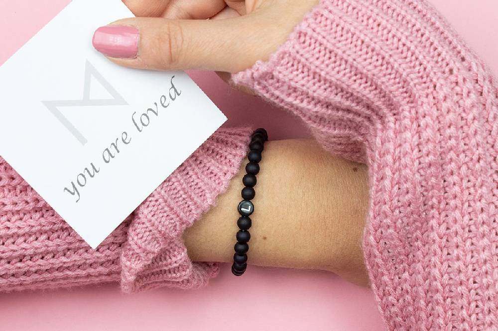 Sadingo Partnerarmband mit Buchstaben und Achat Perlen Clearance-Verkauf