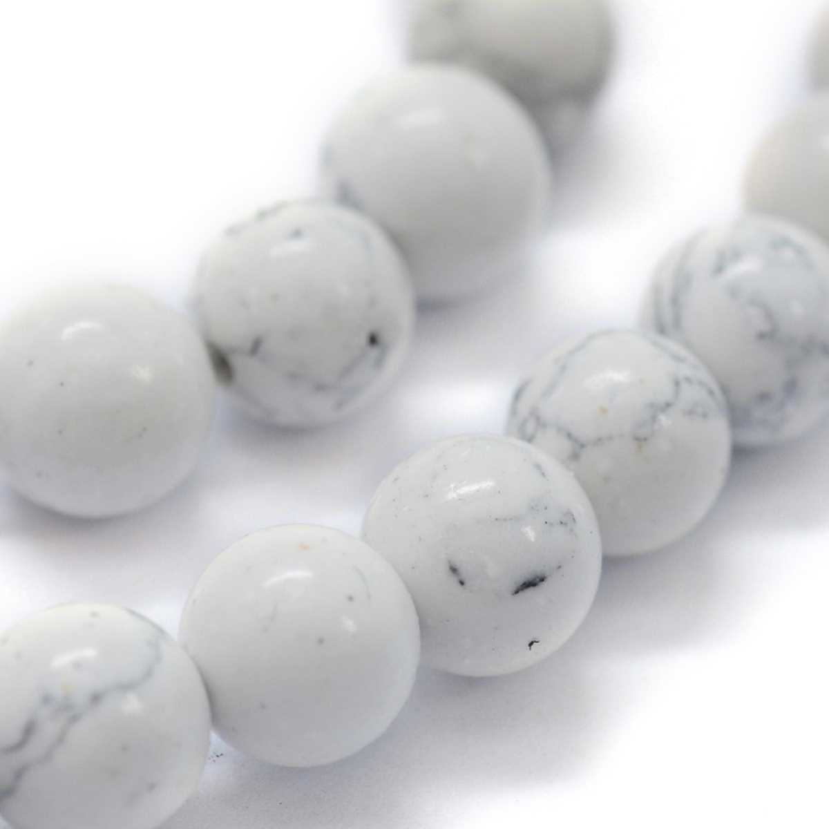 Sadingo Edelsteinperlen Natursteinperlen marmoriert - 63 Stück - Ø 6 mm im Angebot