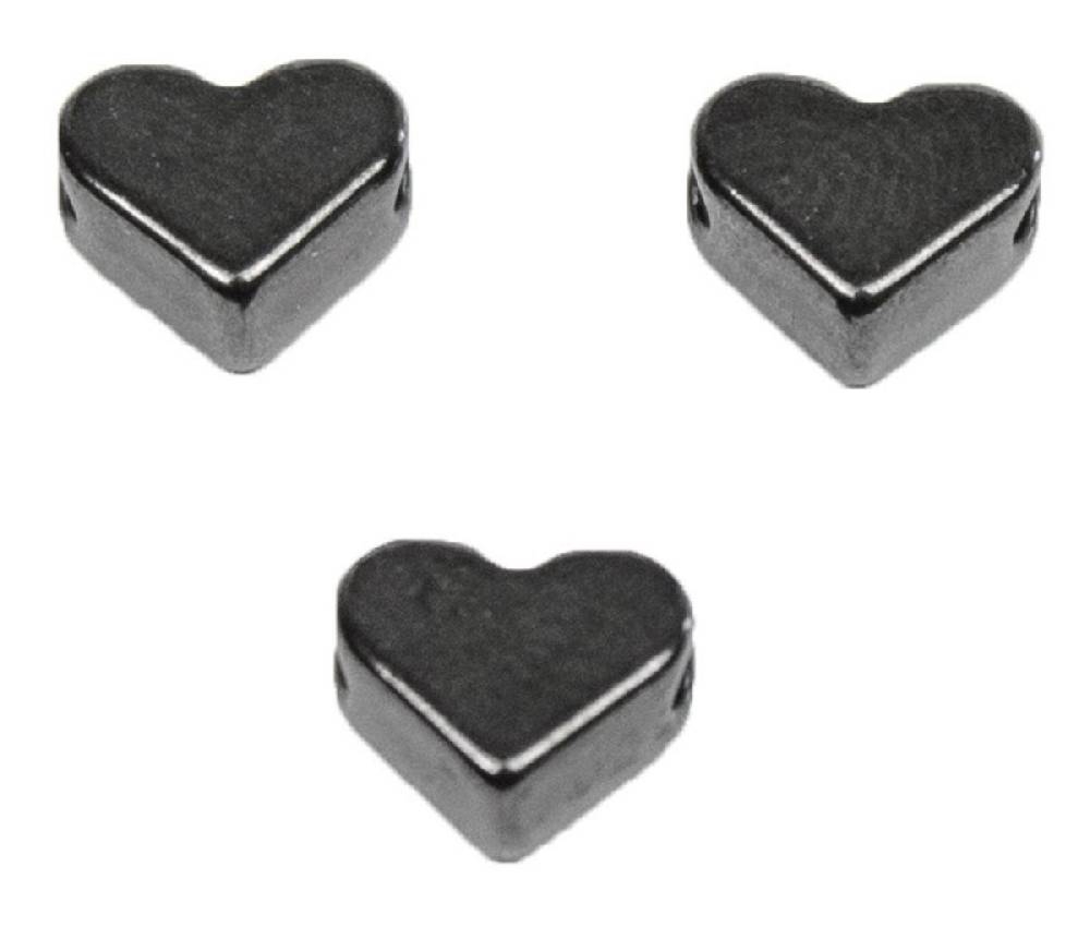 Sadingo Metallperlen | 15 Stück, 6mm, Herzperlen aus DQ Metall Limitierter Zeitrabatt