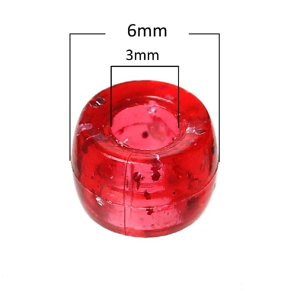 Sadingo Acrylperlen mit Glitzer | 1000 Stück, 6mm Black Friday