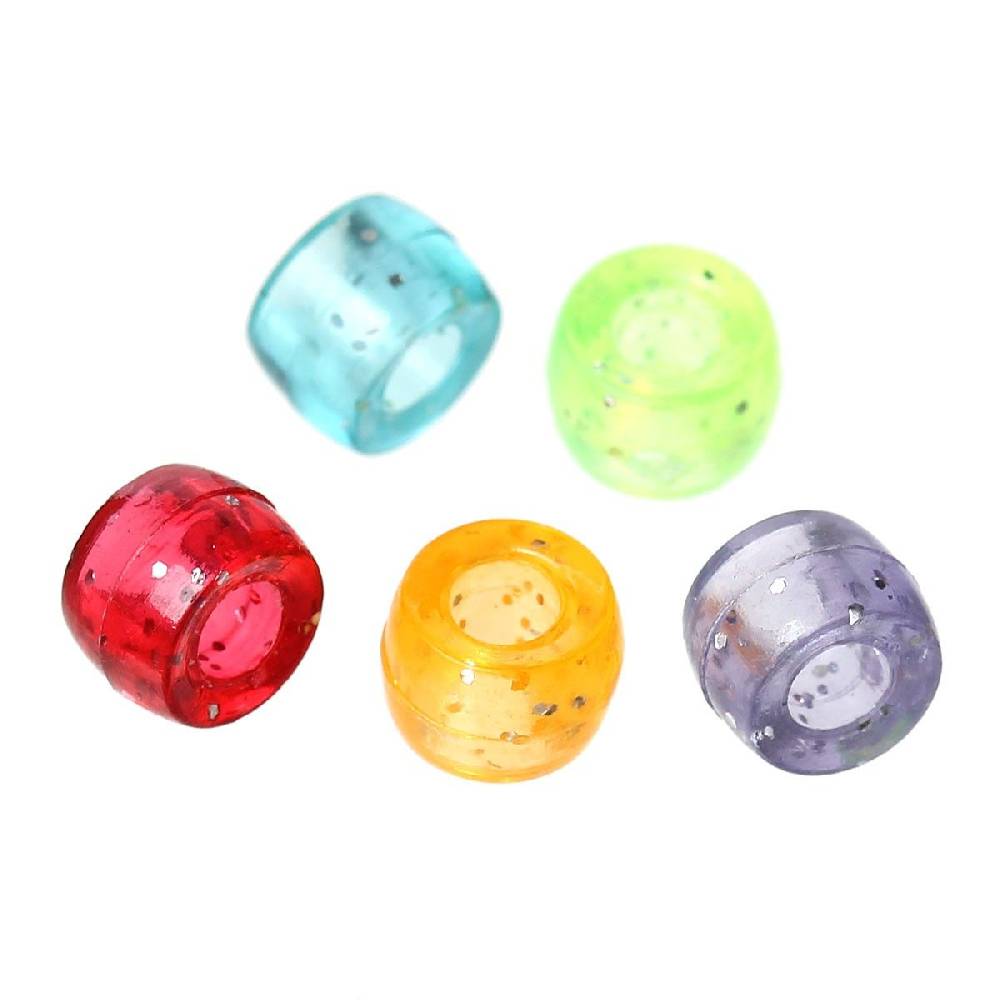 Sadingo Acrylperlen mit Glitzer | 1000 Stück, 6mm Black Friday