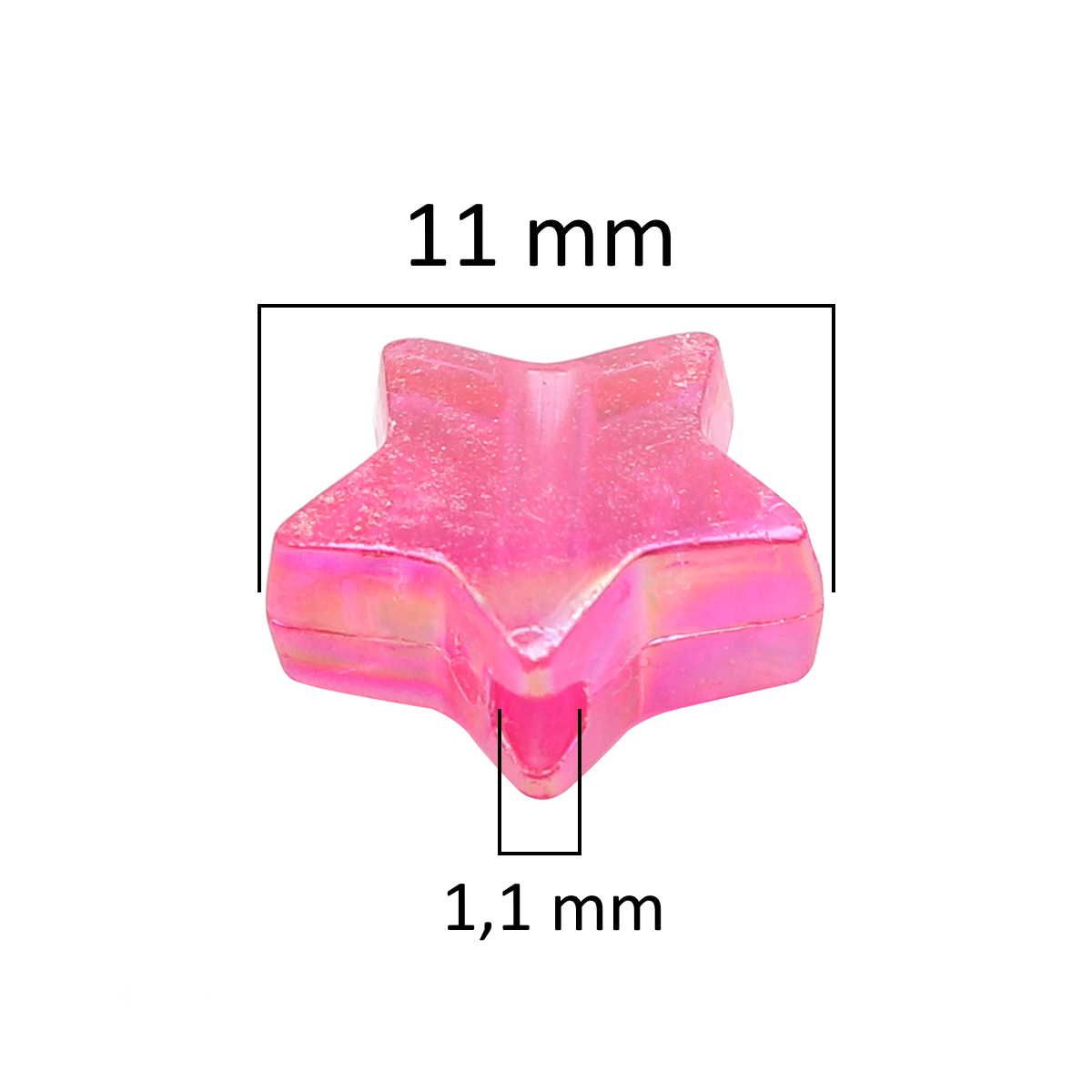 Sadingo Acrylperlen Sternperlen | 300 Stück, 11mm Muttertagsangebot