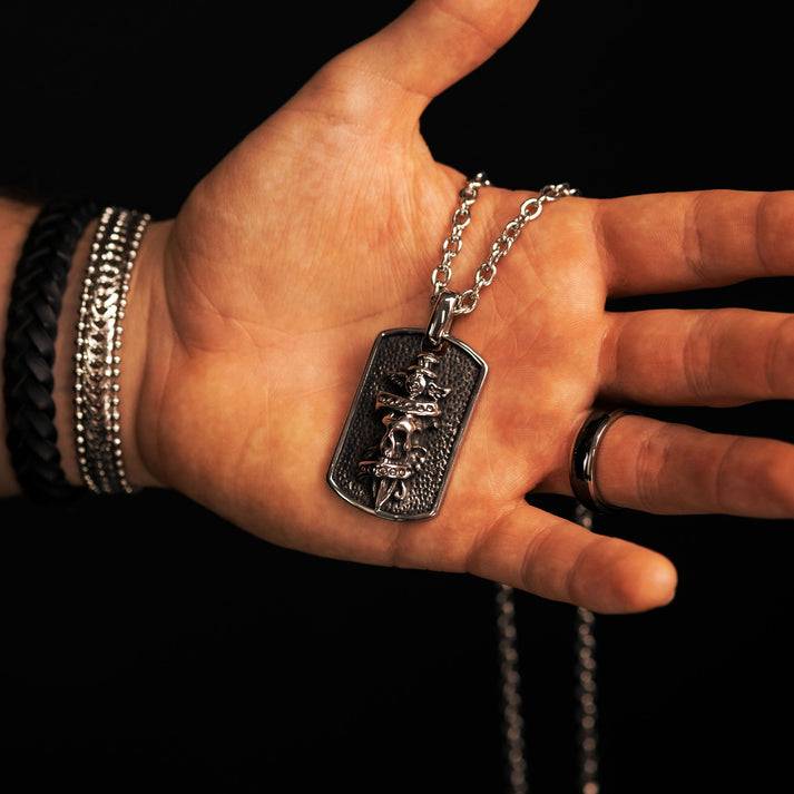 Save Brave Ankerkette Jack mit Anhänger Totenkopf VIP-Rabatte