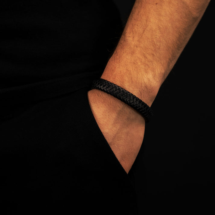 Save Brave Geflochtenes Lederarmband Harry Sonderangebot der Fabrik