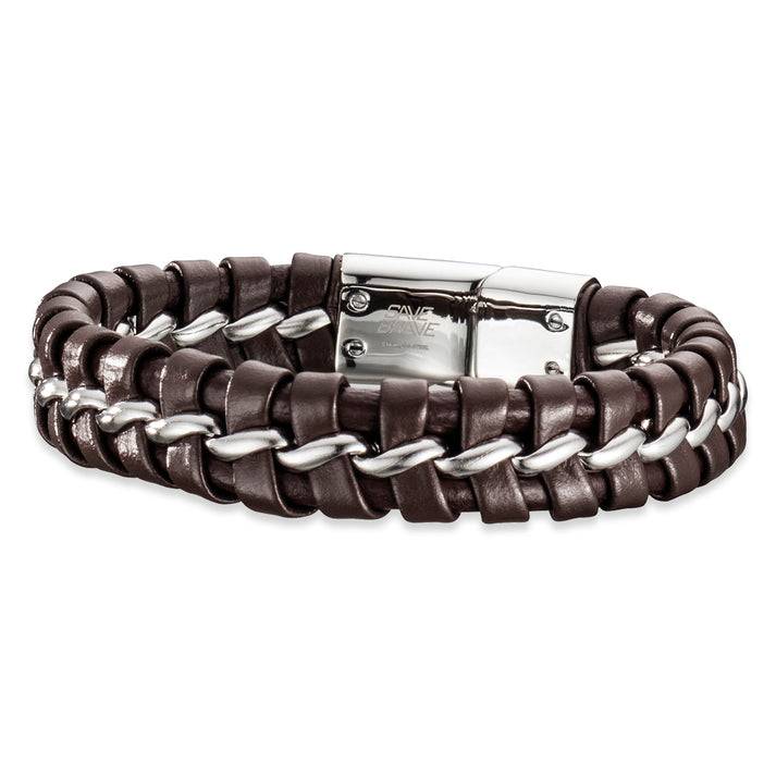 Save Brave Armband Lima aus geflochtenem Leder & Edelstahl Discount Store für neue Produkte
