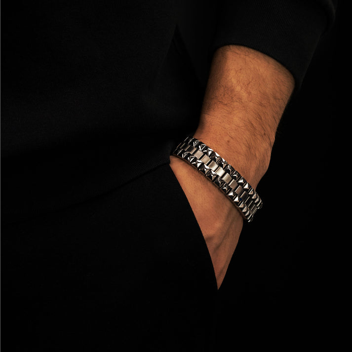 Save Brave Panzerarmband Steven - silber Fabrikpreis
