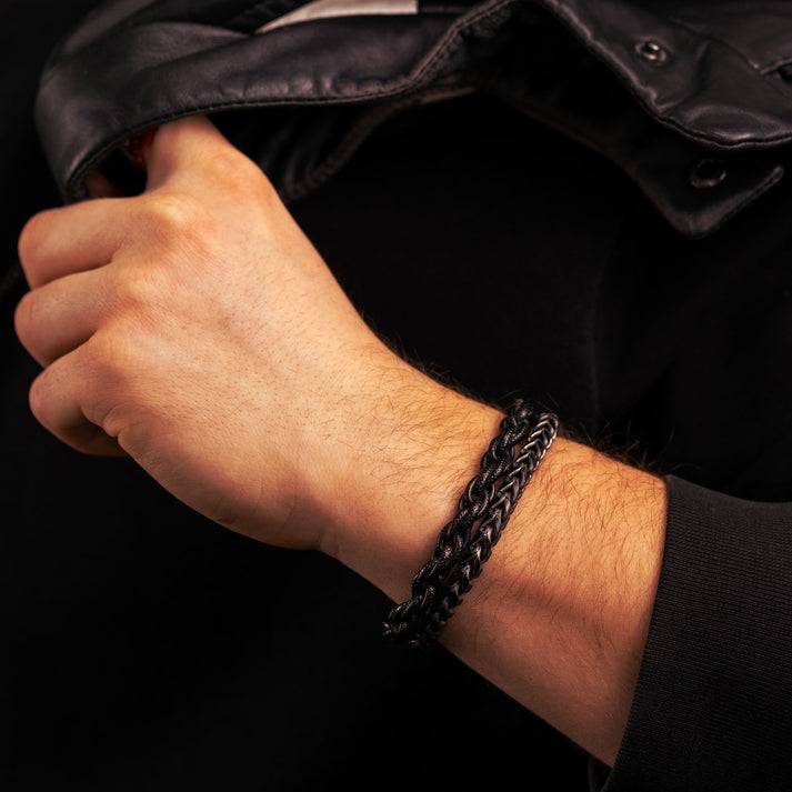Save Brave Gliederarmband Justin aus Edelstahl Sonderangebot