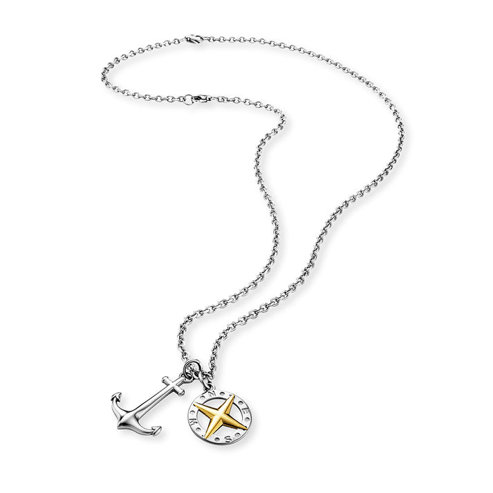 Save Brave Ankerkette mit Anhängern Anchorpolar - Farbe Silber und Gold Tägliche Deals