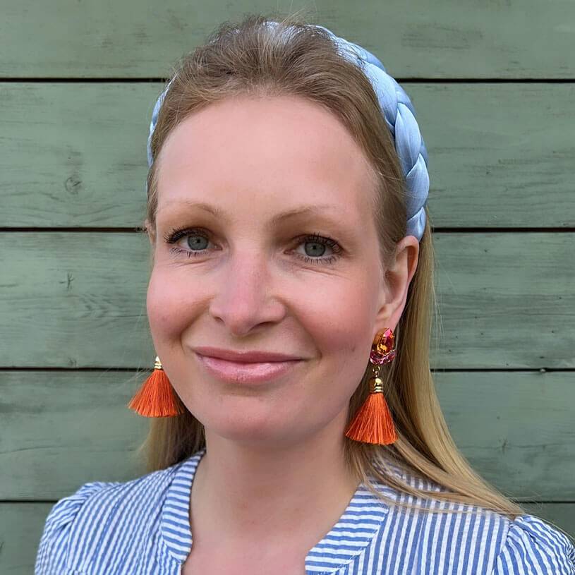 SchwesterSchwester Glitzernde Ohrstecker mit Glas-Kristallen in Pink und Orange mit edler Quaste Flash Sale