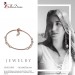 Silberdream SilberDream Armband Ringe 925 Silber rosévergoldet Damen 18cm - 21cm SDA1188E Exklusivangebot