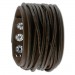 Silberdream SilberDream Lederarmband dunkelbraun Herren Leder Armband LAP010B Heißer Verkauf