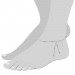 Silberdream SilberDream Fußkette Silber-Kugeln 25cm 925 Silber SDF013 Neueste Mode