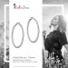 Silberdream SilberDream Creole Diamant-Cut 6cm 925 Sterling Silber Damen Ohrring SDO67386 Wochenangebot