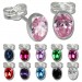 Silberdream SilberDream Ohrringe Zirkonia oval fuchsia 925er Ohrstecker SDO552D JETZT KAUFEN