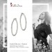 Silberdream SilberDream Creole Diamantschliff 4cm 925 Sterling Silber Damen Ohrring SDO67364 Nur für heute