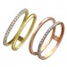 Silberdream GoldDream Gold Doppel Ring Zirkonia weiß Gr.58 333er Gelbgold GDR505Y58 Limitierter Zeitrabatt