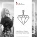 Silberdream SilberDream Kettenanhänger Diamant Form Anhänger für Damen 925er Silber SDH8200J Weihnachtsangebot