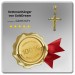 Silberdream GoldDream Kettenanhänger Kreuz zweifarbig 333 Gelbgold Echtschmuck GDH516TY Vatertagsangebot