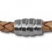 Silberdream SilberDream Leder Armband 5mm natur 22cm Edelstahl Verschluss LAB0722 Lagerräumung