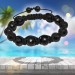 Silberdream SilberDream Shamballa Armband Glas schwarz 14 geschliffene Kugeln SDA914 Kauf eins, bekomm eins gratis