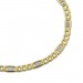 Silberdream GoldDream Armband Panzer Plättchen bicolor 333 Gold Damen 19cm GDA0129T zollfrei