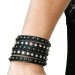 Silberdream SilberDream Lederarmband schwarz Zirkonia Damen Leder Armband LAP231S Valentinstagsangebot