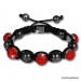 Silberdream Glitzerkugel rot für Sterlinx London Shamballa Armband SHB00R Tiefpreis