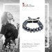 Silberdream SilberDream Shamballa Armband Glas schwarz 18 geschliffene Kugeln SDA912 Letzte 3 Tage