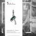 Silberdream SilberDream Glitzer Charm 3D Palme grün Zirkonia Kristalle GSC548G Vierteljährliche Förderung