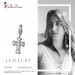 Silberdream SilberDream 925 Charm Kreuz weiß Armband Anhänger FC205W Outlet
