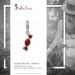 Silberdream SilberDream Glitzer Charm Bonbon rot Zirkonia Kristalle Anhänger GSC576R Limitierter Zeitrabatt