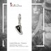 Silberdream SilberDream Glitzer Charm Sneaker schwarz Zirkonia Kristalle GSC515S Exklusivangebot