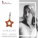Silberdream SilberDream Glitzer Charm Stern offen orange Zirkonia Kristalle GSC556O Jubiläumsangebot