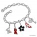 Silberdream SilberDream Charm Schmetterling lila 925er Armband Anhänger FC1045V Neuheiten
