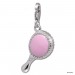 Silberdream SilberDream Charm Handspiegel rosa 925er Armband Anhänger FC689 Wochenangebot