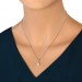 Silberdream SilberDream Halskette Süßwasser Perle weiß Zirkonias 925 Silber Damen SDK1508W Outlet
