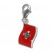 Silberdream SilberDream 925 Charm Flagge Schweiz Armband Anhänger FC703 Neueste Mode