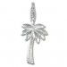 Silberdream SilberDream 925 Silber Charm Palme Armband Anhänger FC3101