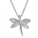 Silberdream SilberDream Halskette mit Anhänger Libelle Zirkonia 44,5cm 925er Silber SDK4984W Riesige Rabatte