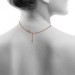 Silberdream SilberDream Collier Kette rose vergoldet 925 Silber Damen 45cm SDK22545E Kostenloser Versand international