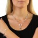 Silberdream SilberDream Collier Kette Wave 925 Silber 45cm Halskette SDK410 Fabrikverkauf