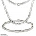 Silberdream SilberDream Collier oval matt Kette 925 Silber 45cm Halskette SDK403 VIP-Rabatte