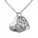 Silberdream SilberDream Kette Doppel Herz 925 Sterling Silber 45cm SDK8007J Letzte 3 Tage