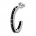 Silberdream SilberDream Ohrringe Glitzer Creole schwarz Zirkonia 925 Silber SDO8701S Hotsell