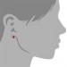 Silberdream SilberDream Ohrstecker Blatt orange 925er Glitzer Kristalle GSO602O Schlussverkauf