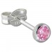 Silberdream SilberDream Ohrringe Zirkonia rosa 3mm 925 Silber Ohrstecker SDO5533A Fabrikverkauf