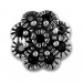 Silberdream SilberDream Ohrstecker Blume Zirkonia schwarz 925er Silber Damen SDO8519S Online Shopping
