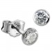 Silberdream SilberDream Ohrringe Zirkonia weiß 3mm 925 Silber Ohrstecker SDO9203W
