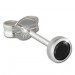 Silberdream SilberDream Ohrringe Zirkonia schwarz 3mm 925 Silber Ohrstecker SDO5533S Lagerräumung